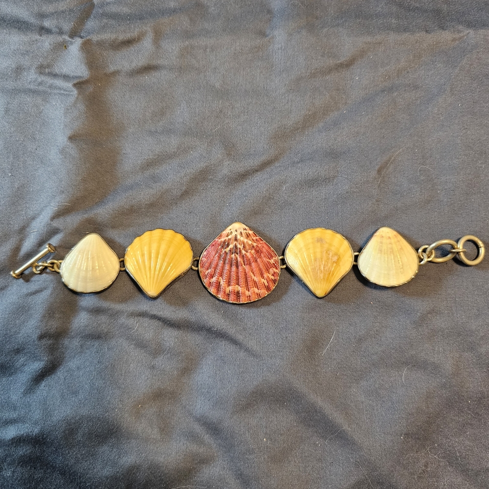Sterling Silver Seashell Bracelet